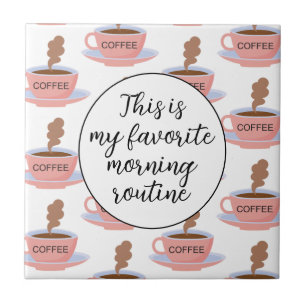 Funny Morning Coffee Tegeltje