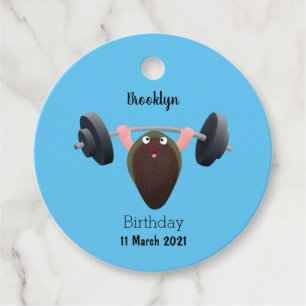 Funny mossel die cartoon illustreren bedankjes labels