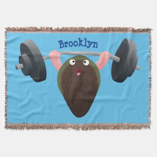 Funny mossel die cartoon illustreren deken (Voorkant)