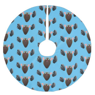 Funny mossel die cartoon illustreren kerstboom rok