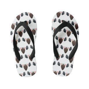Funny mossel die cartoon illustreren kinder teenslippers