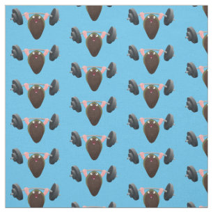 Funny mossel die cartoon illustreren stof