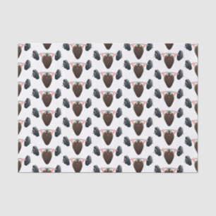 Funny mossel die cartoon illustreren tissuepapier