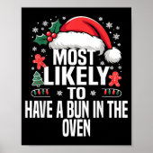 Funny Most Likely To Christmas Family Pajama Match Poster (Voorkant)