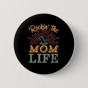 Funny Motherhood Moederdag die het leven van de mo Ronde Button 5,7 Cm