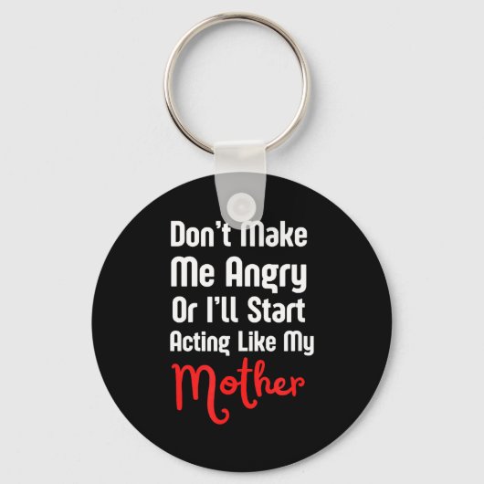 Funny Mother's Day  Sleutelhanger (Voorkant)