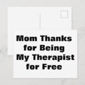 Funny Mother's Day Wenskaart Briefkaart (Voorkant / Achterkant)