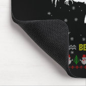 Funny Mothman Ugly Christmas Sweater Believe Crypt Muismat (Hoek)