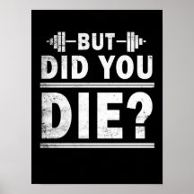 Funny Motivatie Gym Fitness Poster