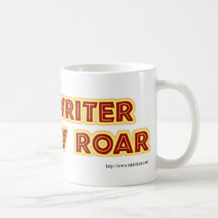 Funny motivatie schrijvers roepen slogan op koffiemok