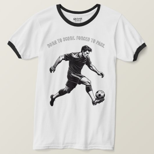 Funny & Motivational Soccer T-Shirt (Design devant)