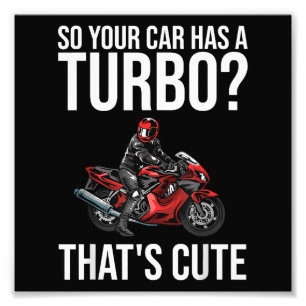 Funny Motorcycle Sportbike Mannen Vrouwen Motorbik Foto Afdruk