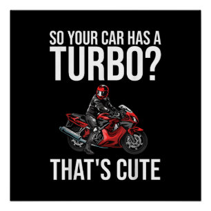 Funny Motorcycle Sportbike Mannen Vrouwen Motorbik Perfect Poster