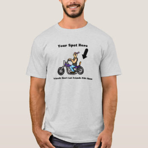Funny Motorcycle T-shirt voor een passagier