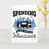 Funny Motorhome RV Retirement Gift Dad Kaart (Gele Bloem)