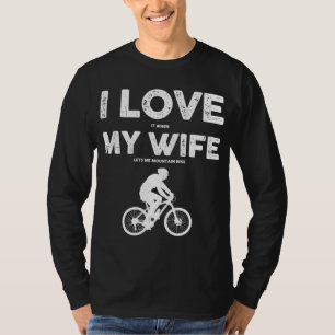 Funny Mountain Bike Design for Men Dad Biking Husb T-shirt