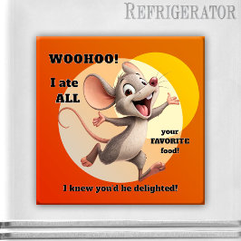 Funny Mouse Diet Magnet Magneet