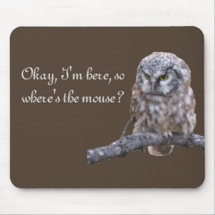 Funny mouse pad met uil muismat
