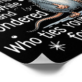 Funny Mouse Sarcastic Quote Who Ties Your Scute Ss Poster (Hoek)