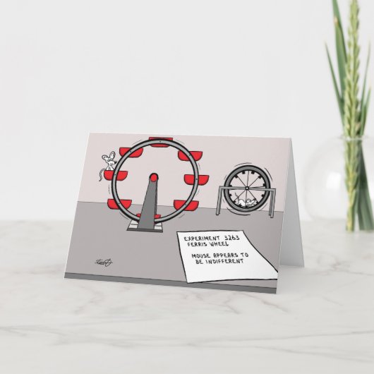 Funny Mouse Wenskaart Kaart (Voorkant)