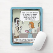 Funny mousepad: Kantoor Zombie Muismat (Met muis)