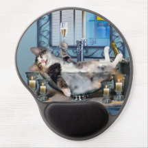 Funny Mousepad met Tipsy Kat