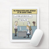 Funny mousepad: Ouderen Zombie Muismat (Met muis)