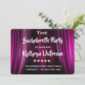 Funny Movie/Cast Parody Bachelorette Invitation (Debout devant)