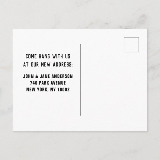 Funny Moving Faire-part (Dos)