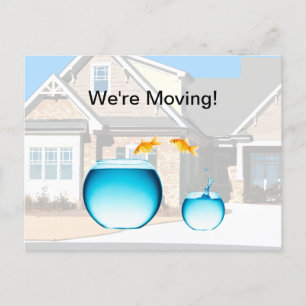 Funny Moving Notice Modèle de carte postale