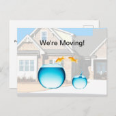 Funny Moving Notice Modèle de carte postale (Devant / Derrière)