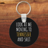 Funny Moving Out Of State Moving Away To Tennessee Sleutelhanger (Voorkant)
