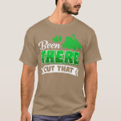 Funny Mowing Lawn Beer Pap Landscaping knipt dat T-shirt (Voorkant)