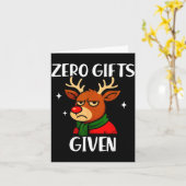 Funny Mpy Reindeer Christmas Meme Zero Given  Kaart (Gele Bloem)