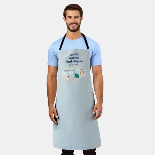 Funny Ms Frosty bij plastisch chirurg cartoon Schort (Gedragen)