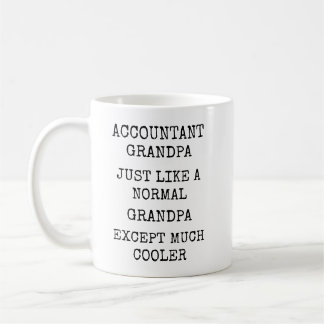 Funny Much Cooler Accountant Grandpa Koffiemok
