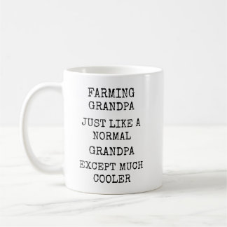 Funny Much Cooler Farming Grandpa Koffiemok