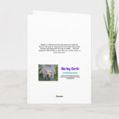 Funny muddy dog Happy Moederdag Kaart (Achterkant)