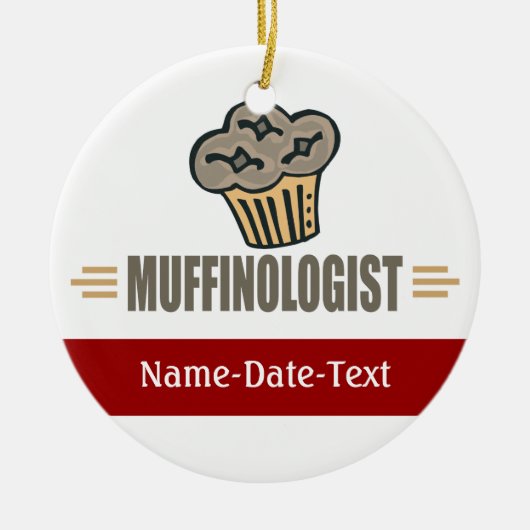 Funny Muffin Keramisch Ornament (Voorkant)