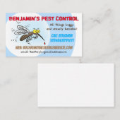 Funny mug-bestrijding visitekaartje (Voorkant / Achterkant)