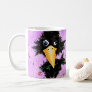 Funny Mug Crow met Roos Koffiemok