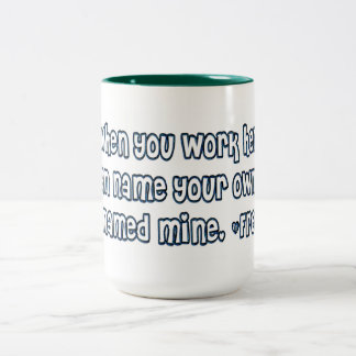 Funny Mug for Boss, Secretary, Office Worker Tweekleurige Koffiemok