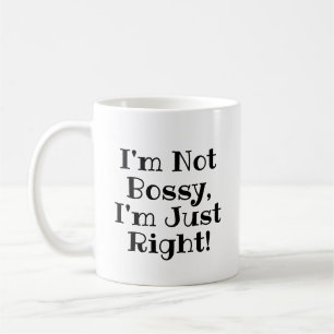 Funny Mug: Ik ben niet Bossy, ik ben gewoon goed Koffiemok