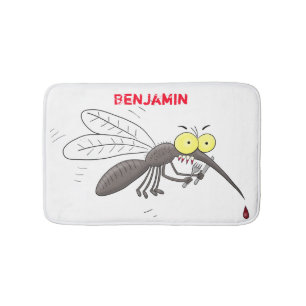 Funny mug insect cartoon illustratie badmat