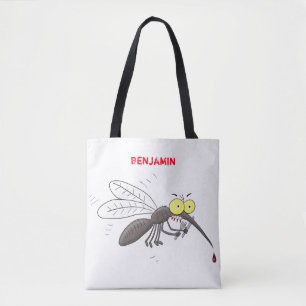 Funny mug insect cartoon illustratie draagtas