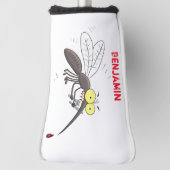 Funny mug insect cartoon illustratie golfheadcover (Draai 90)