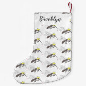 Funny mug insect cartoon illustratie kleine kerstsok (Achterkant)