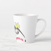 Funny mug insect cartoon illustratie latte mok (Rechts)