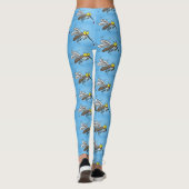 Funny mug insect cartoon illustratie leggings (Achterkant)