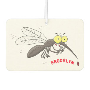 Funny mug insect cartoon illustratie luchtverfrisser